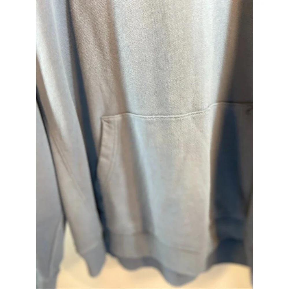 J CREW MENS XXLARGE SOLID BLUE HOODIE